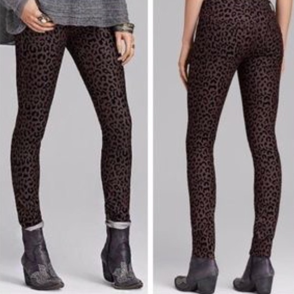 free people leopard jeans